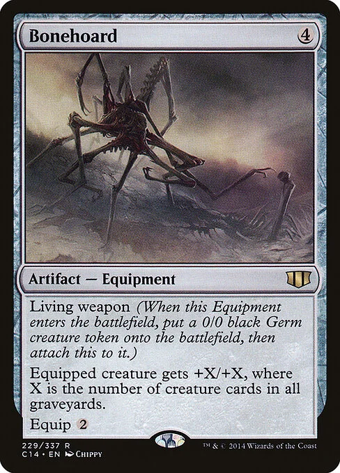 Bonehoard, carta Magic di tipo Artifact — Equipment illustrata da Chippy