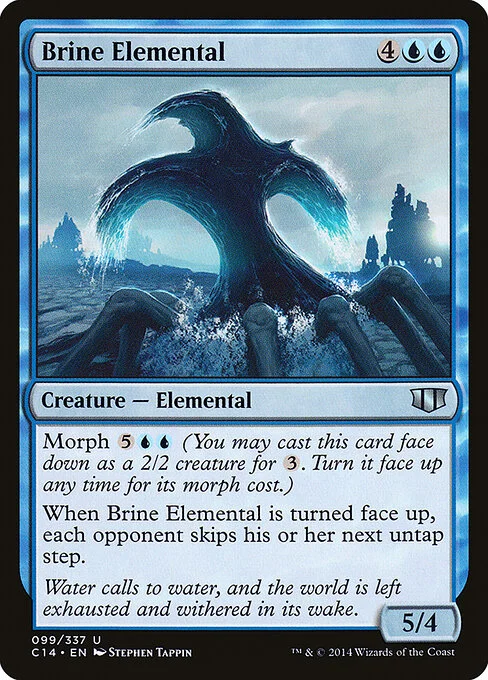Brine Elemental, carta Magic di tipo Creature — Elemental illustrata da Stephen Tappin