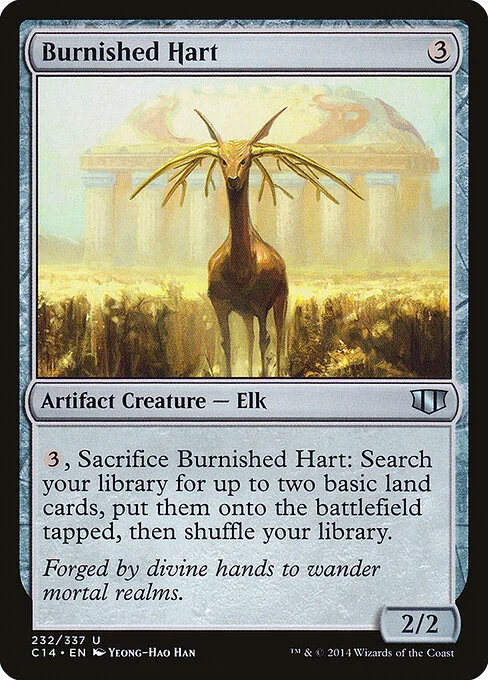 Burnished Hart, carta Magic di tipo Artifact Creature — Elk illustrata da Yeong-Hao Han