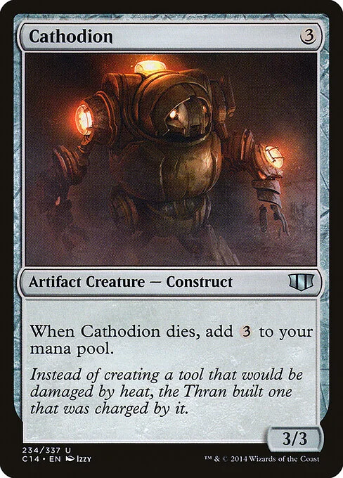Cathodion, carta Magic di tipo Artifact Creature — Construct illustrata da Izzy