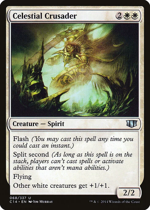 Celestial Crusader, carta Magic di tipo Creature — Spirit illustrata da Jim Murray