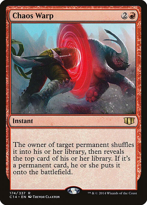 Chaos Warp, carta Magic di tipo Instant illustrata da Trevor Claxton