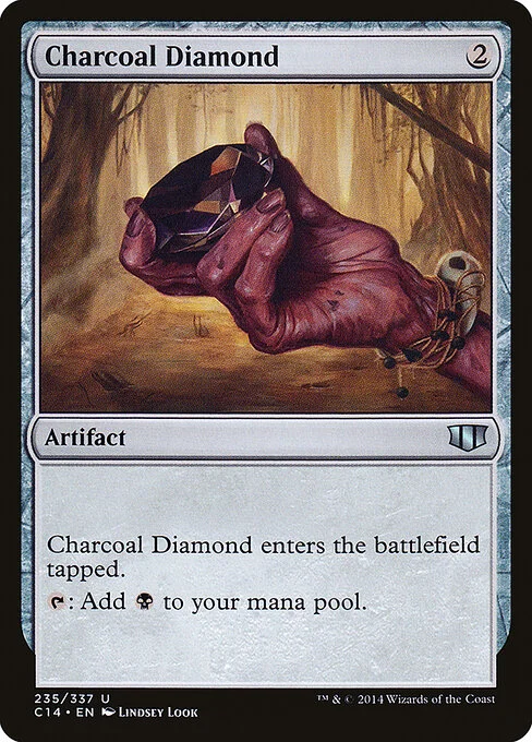 Charcoal Diamond, carta Magic di tipo Artifact illustrata da Lindsey Look