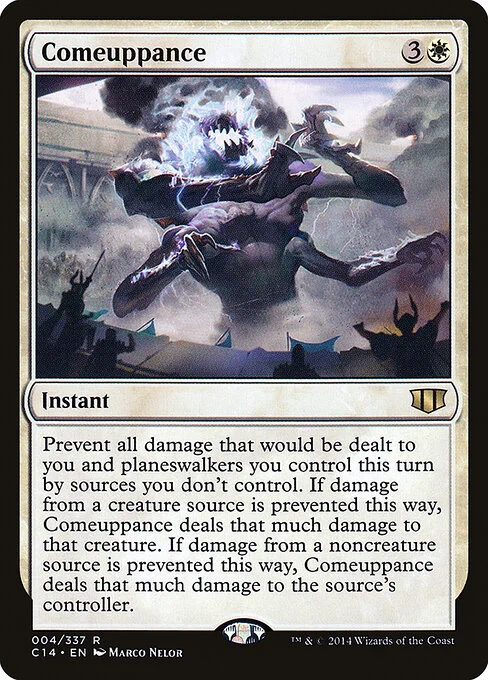 Comeuppance, carta Magic di tipo Instant illustrata da Marco Nelor
