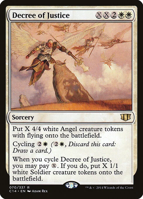 Decree of Justice, carta Magic di tipo Sorcery illustrata da Adam Rex