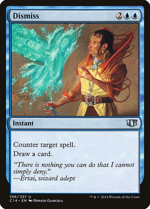 Dismiss, carta Magic di tipo Instant illustrata da Donato Giancola