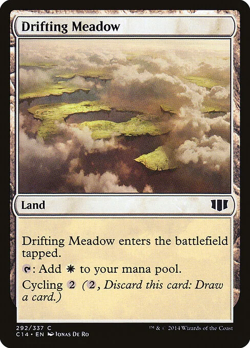 Drifting Meadow, carta Magic di tipo Land illustrata da Jonas De Ro