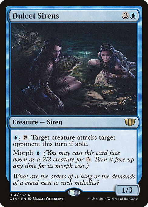 Dulcet Sirens, carta Magic di tipo Creature — Siren illustrata da Magali Villeneuve