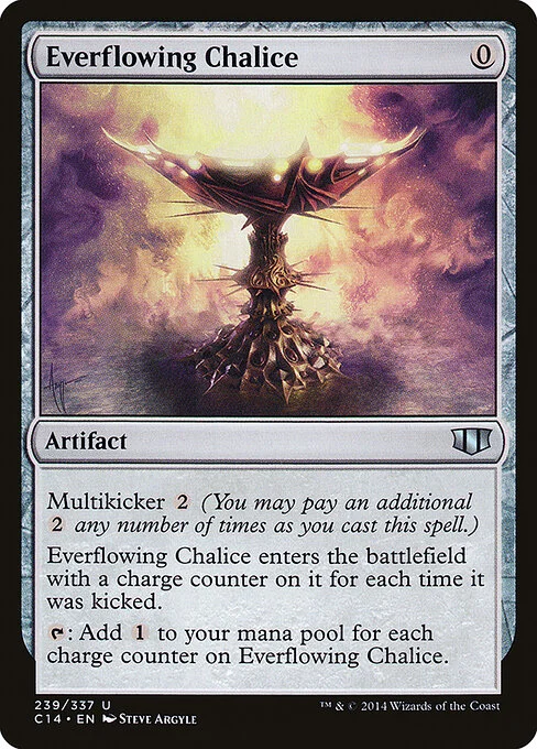 Everflowing Chalice, carta Magic di tipo Artifact illustrata da Steve Argyle