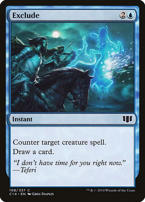 Exclude, carta Magic di tipo Instant illustrata da Greg Staples