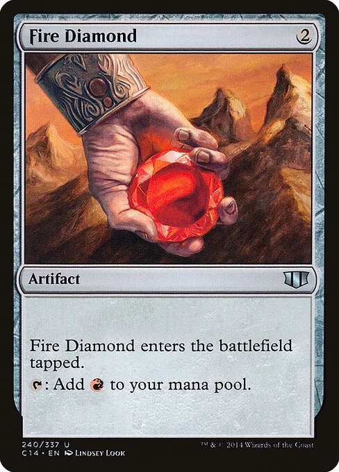 Fire Diamond, carta Magic di tipo Artifact illustrata da Lindsey Look