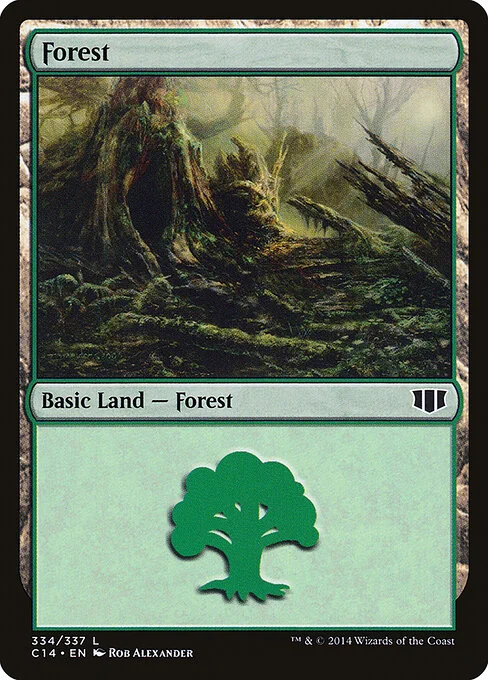 Forest, carta Magic di tipo Basic Land — Forest illustrata da Rob Alexander
