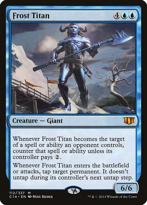 Frost Titan, carta Magic di tipo Creature — Giant illustrata da Mike Bierek