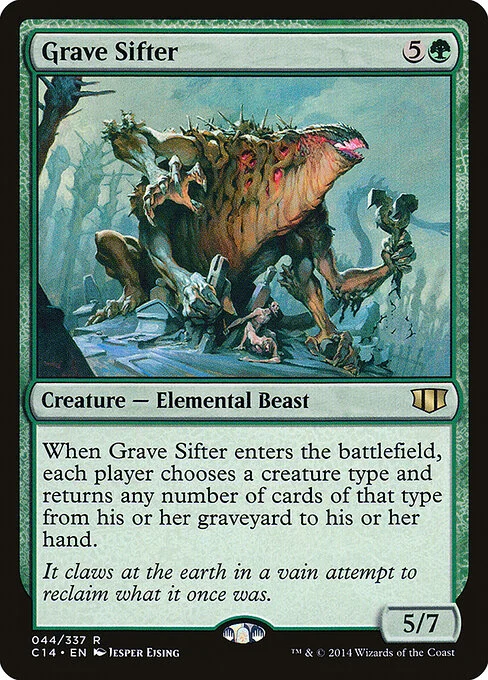 Grave Sifter, carta Magic di tipo Creature — Elemental Beast illustrata da Jesper Ejsing