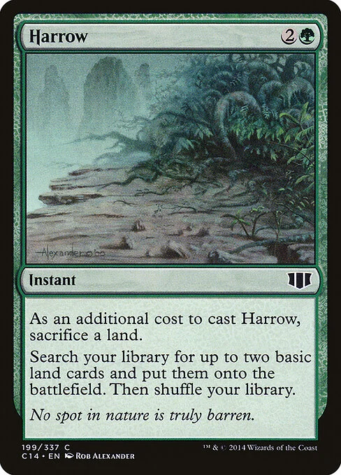 Harrow, carta Magic di tipo Instant illustrata da Rob Alexander