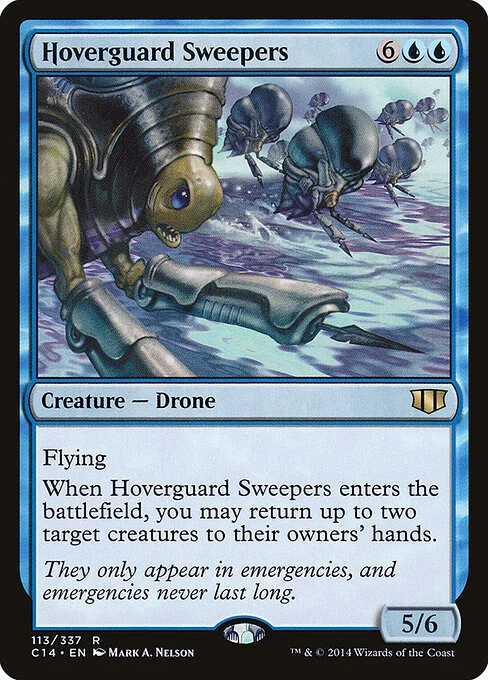 Hoverguard Sweepers, carta Magic di tipo Creature — Drone illustrata da Mark A. Nelson