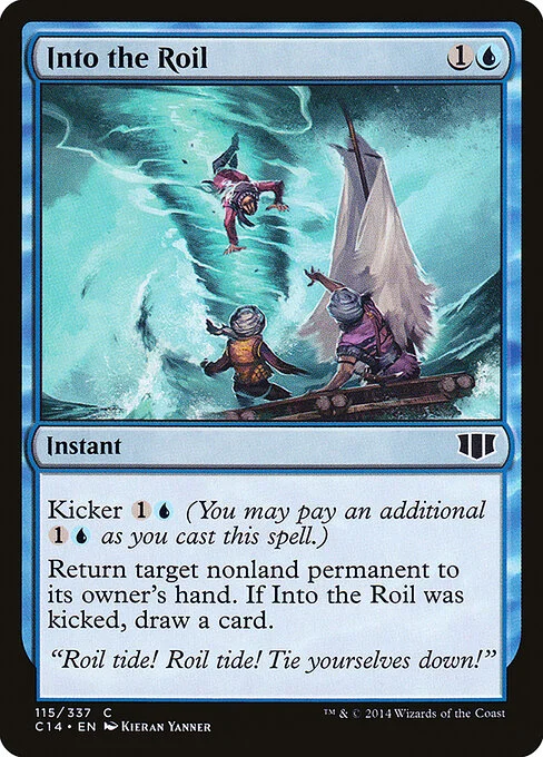 Into the Roil, carta Magic di tipo Instant illustrata da Kieran Yanner