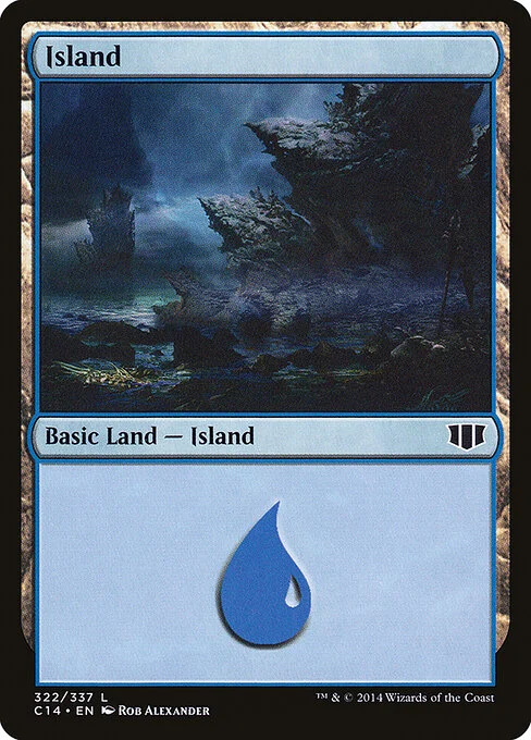 Island, carta Magic di tipo Basic Land — Island illustrata da Rob Alexander
