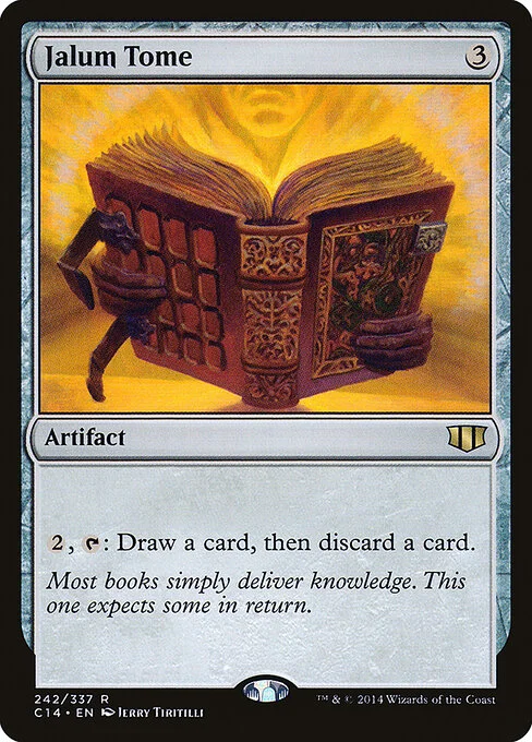 Jalum Tome, carta Magic di tipo Artifact — Book illustrata da Jerry Tiritilli