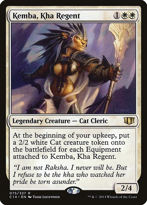 Kemba, Kha Regent, carta Magic di tipo Legendary Creature — Cat Cleric illustrata da Todd Lockwood