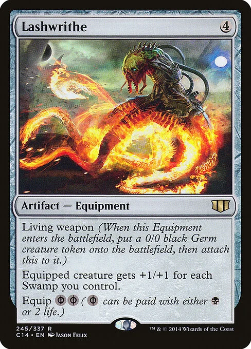 Lashwrithe, carta Magic di tipo Artifact — Equipment illustrata da Jason Felix