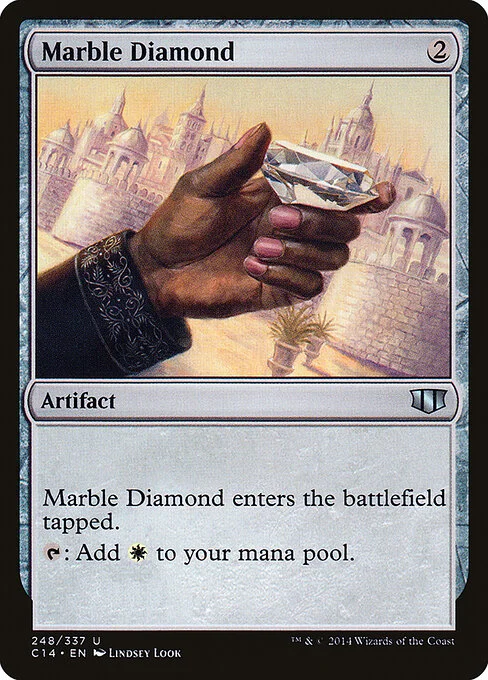 Marble Diamond, carta Magic di tipo Artifact illustrata da Lindsey Look