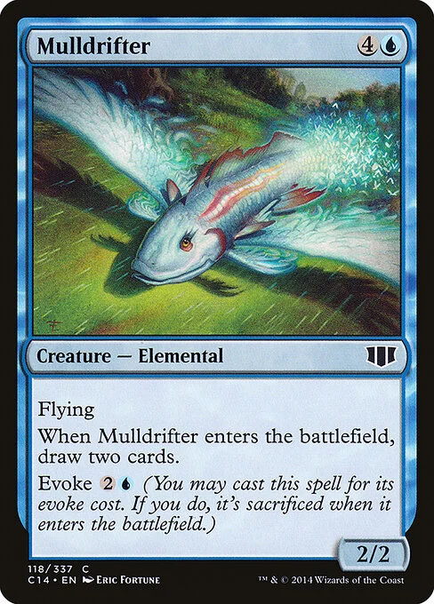 Mulldrifter, carta Magic di tipo Creature — Elemental illustrata da Eric Fortune