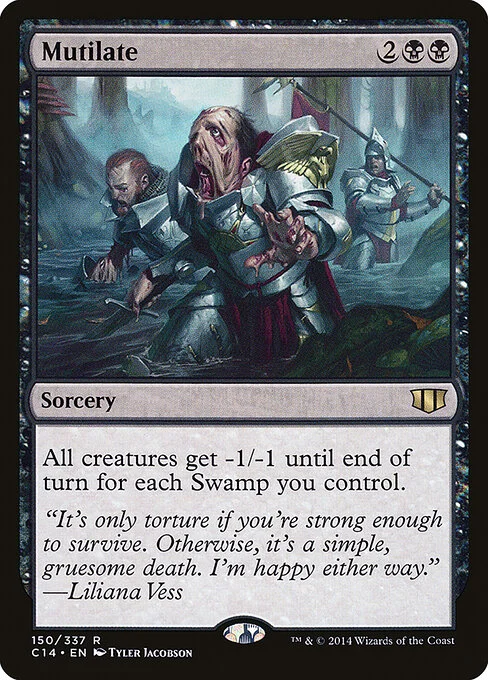 Mutilate, carta Magic di tipo Sorcery illustrata da Tyler Jacobson