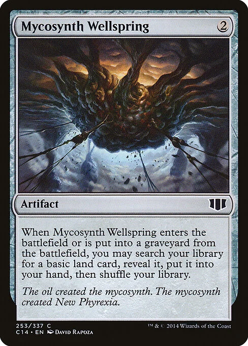 Mycosynth Wellspring, carta Magic di tipo Artifact illustrata da David Rapoza