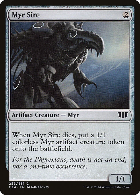 Myr Sire, carta Magic di tipo Artifact Creature — Phyrexian Myr illustrata da Jaime Jones