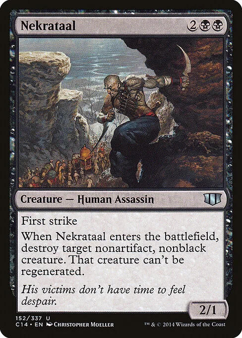 Nekrataal, carta Magic di tipo Creature — Human Assassin illustrata da Christopher Moeller