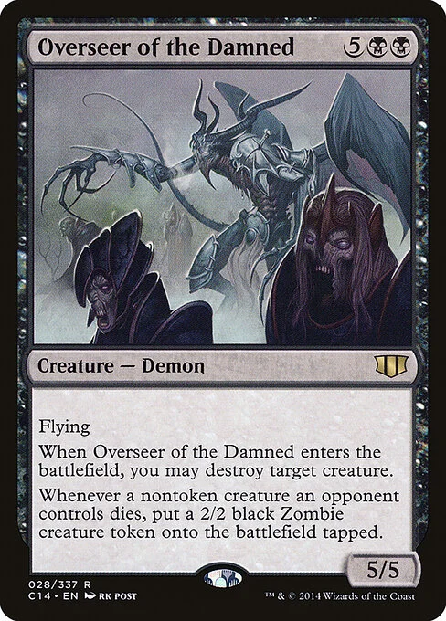Overseer of the Damned, carta Magic di tipo Creature — Demon illustrata da rk post