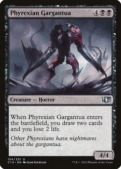 Phyrexian Gargantua, carta Magic di tipo Creature — Phyrexian Horror illustrata da Igor Kieryluk