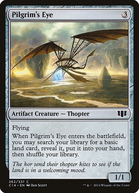 Pilgrim's Eye, carta Magic di tipo Artifact Creature — Thopter illustrata da Dan Murayama Scott