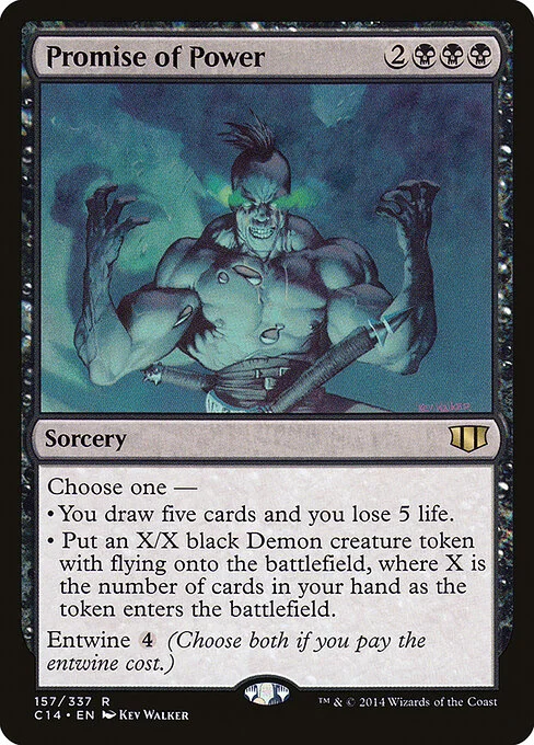 Promise of Power, carta Magic di tipo Sorcery illustrata da Kev Walker