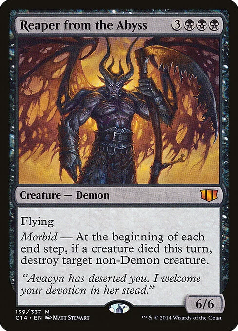 Reaper from the Abyss, carta Magic di tipo Creature — Demon illustrata da Matt Stewart
