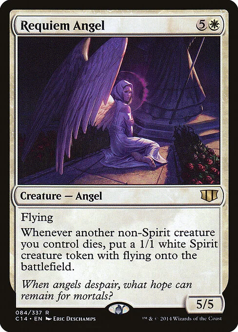 Requiem Angel, carta Magic di tipo Creature — Angel illustrata da Eric Deschamps