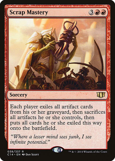 Scrap Mastery, carta Magic di tipo Sorcery illustrata da Dan Murayama Scott