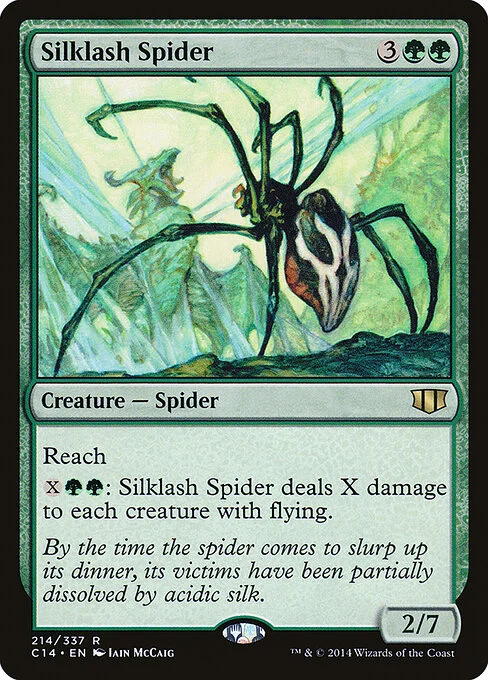 Silklash Spider, carta Magic di tipo Creature — Spider illustrata da Iain McCaig