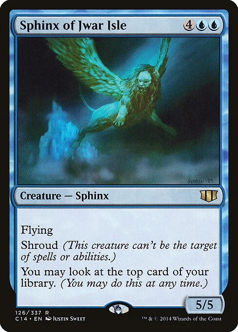 Sphinx of Jwar Isle, carta Magic di tipo Creature — Sphinx illustrata da Justin Sweet