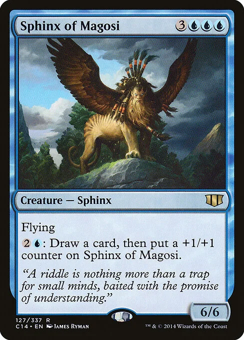 Sphinx of Magosi, carta Magic di tipo Creature — Sphinx illustrata da James Ryman