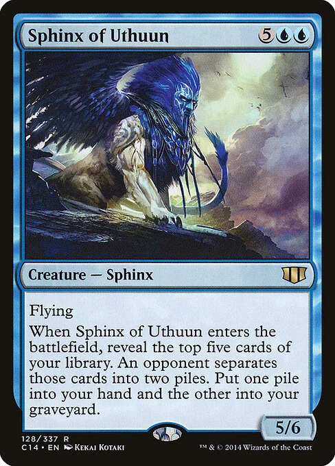 Sphinx of Uthuun, carta Magic di tipo Creature — Sphinx illustrata da Kekai Kotaki