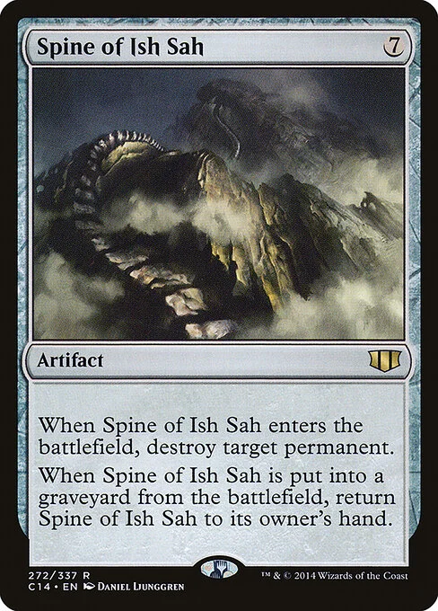 Spine of Ish Sah, carta Magic di tipo Artifact illustrata da Daniel Ljunggren