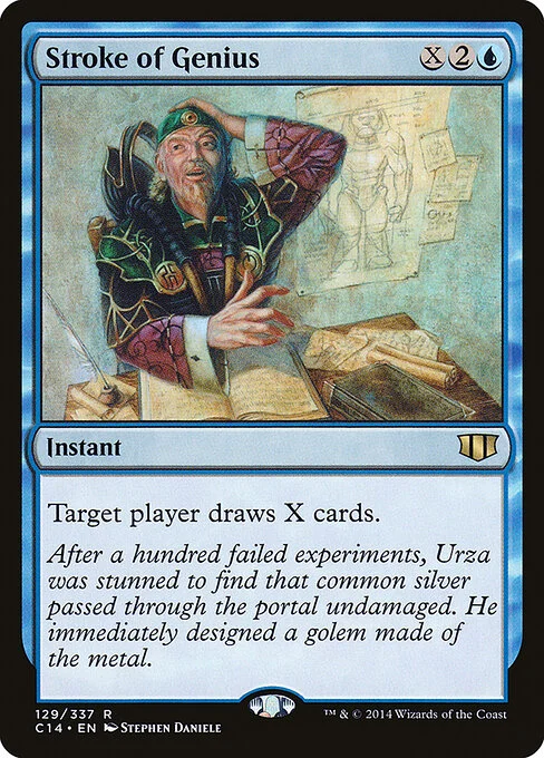 Stroke of Genius, carta Magic di tipo Instant illustrata da Stephen Daniele