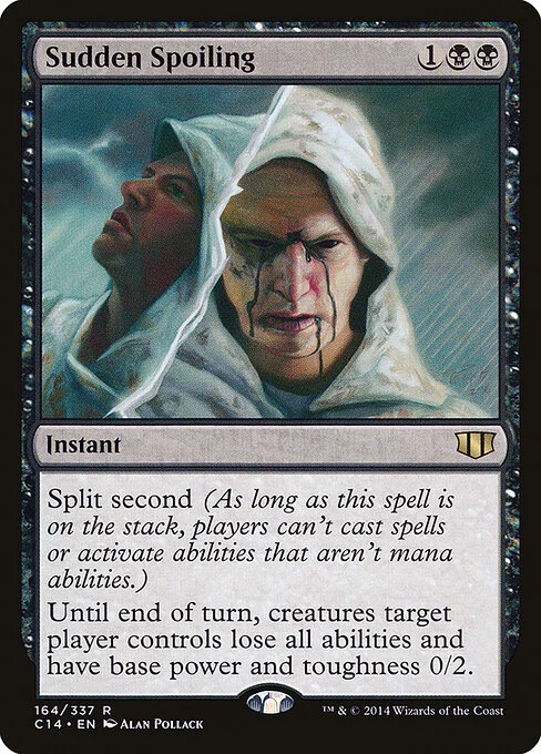 Sudden Spoiling, carta Magic di tipo Instant illustrata da Alan Pollack