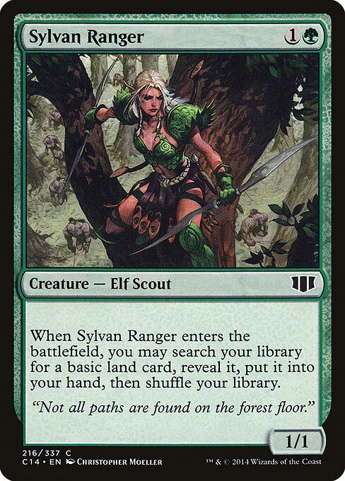 Sylvan Ranger, carta Magic di tipo Creature — Elf Scout Ranger illustrata da Christopher Moeller