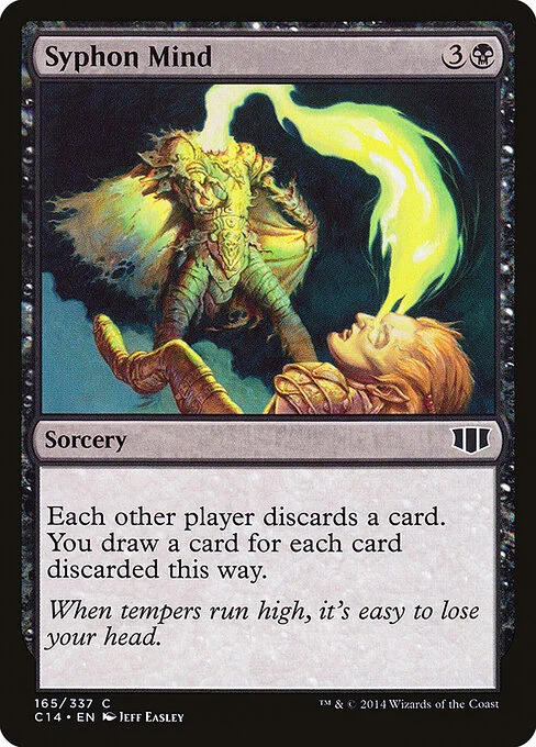 Syphon Mind, carta Magic di tipo Sorcery illustrata da Jeff Easley