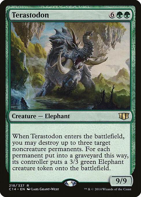 Terastodon, carta Magic di tipo Creature — Elephant illustrata da Lars Grant-West