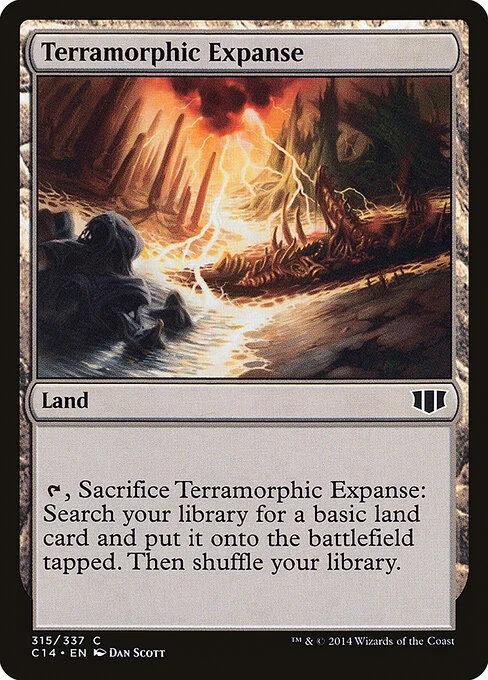 Terramorphic Expanse, carta Magic di tipo Land illustrata da Dan Murayama Scott