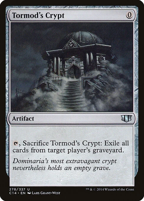Tormod's Crypt, carta Magic di tipo Artifact illustrata da Lars Grant-West